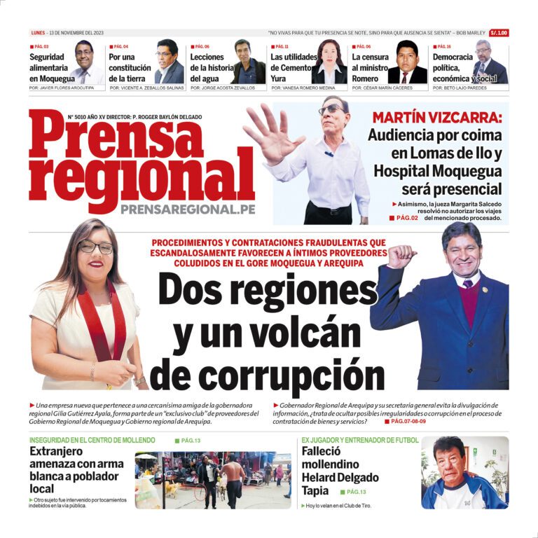 La Prensa Regional – Lunes 13 de noviembre de 2023