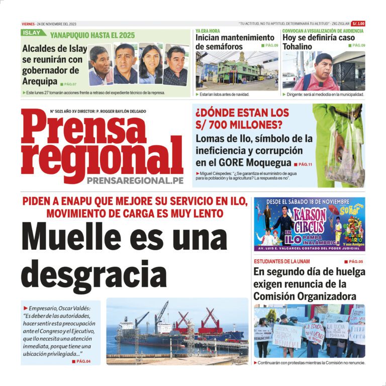 La Prensa Regional – Viernes 24 de noviembre de 2023