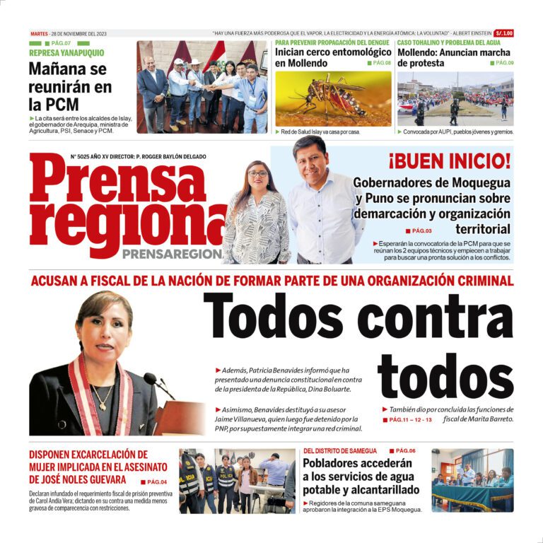 La Prensa Regional – Martes 28 de noviembre de 2023