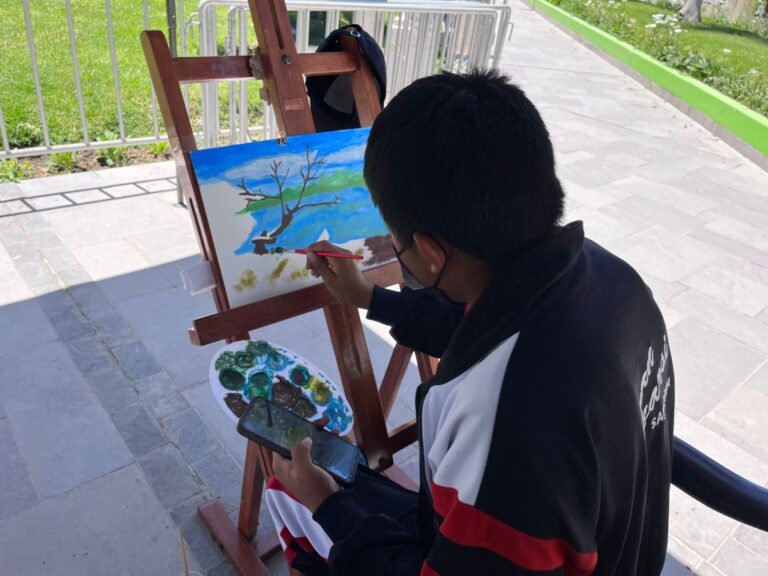 Realizan concurso de pintura rápida en el distrito de Samegua