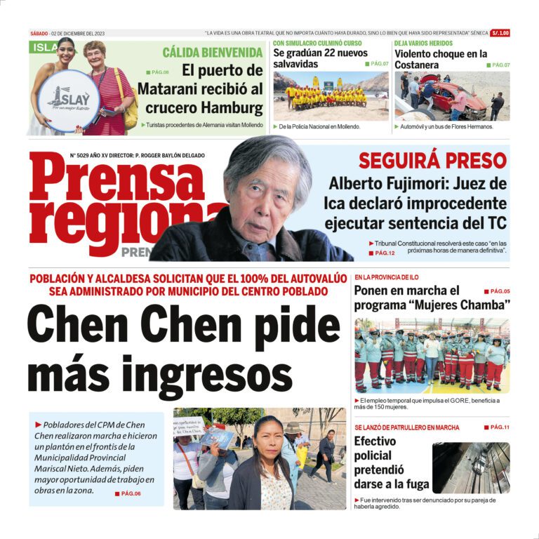 La Prensa Regional – Sábado 02 de diciembre de 2023