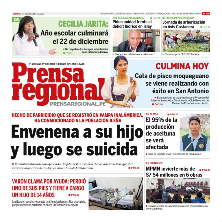 La Prensa Regional – Domingo 03 de diciembre de 2023