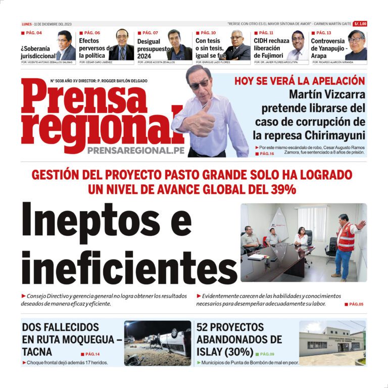 La Prensa Regional – Lunes 11 de diciembre de 2023