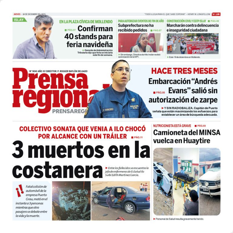La Prensa Regional – Jueves 14 de diciembre de 2023