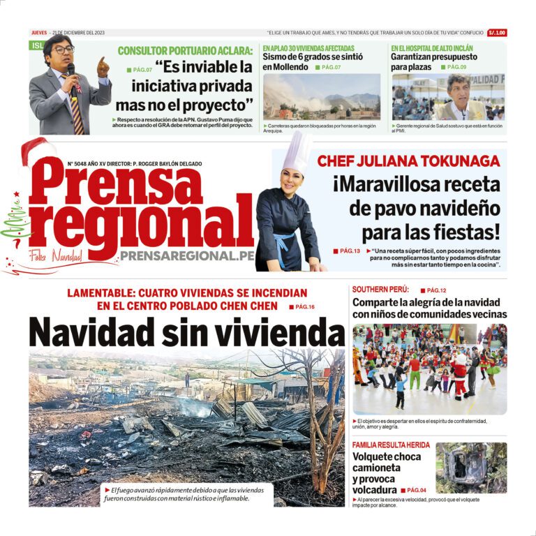 La Prensa Regional – Jueves 21 de diciembre de 2023