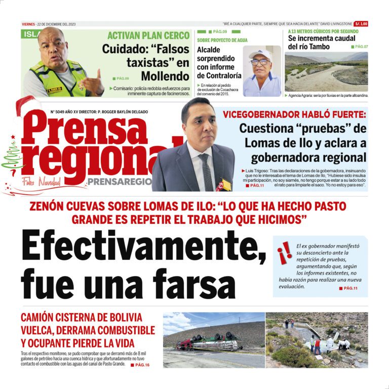 La Prensa Regional – Viernes 22 de diciembre de 2023