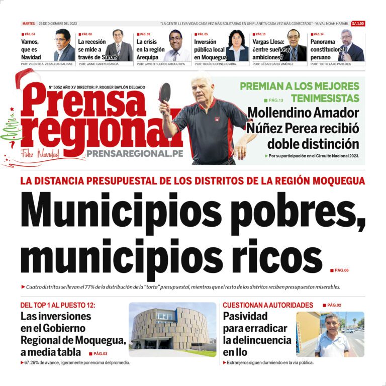La Prensa Regional – Martes 26 de diciembre de 2023