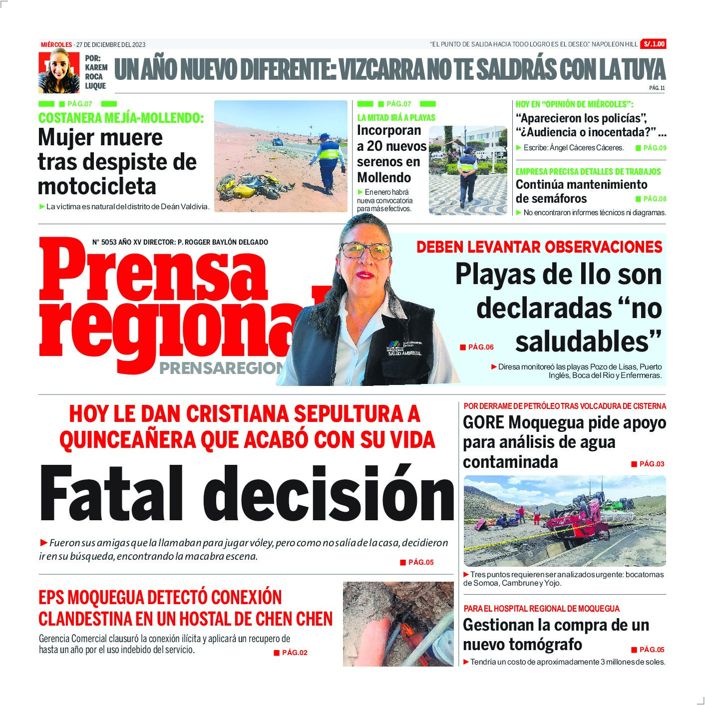 La Prensa Regional – Miércoles 27 de diciembre de 2023