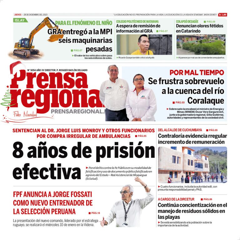 La Prensa Regional – Jueves 28 de diciembre de 2023