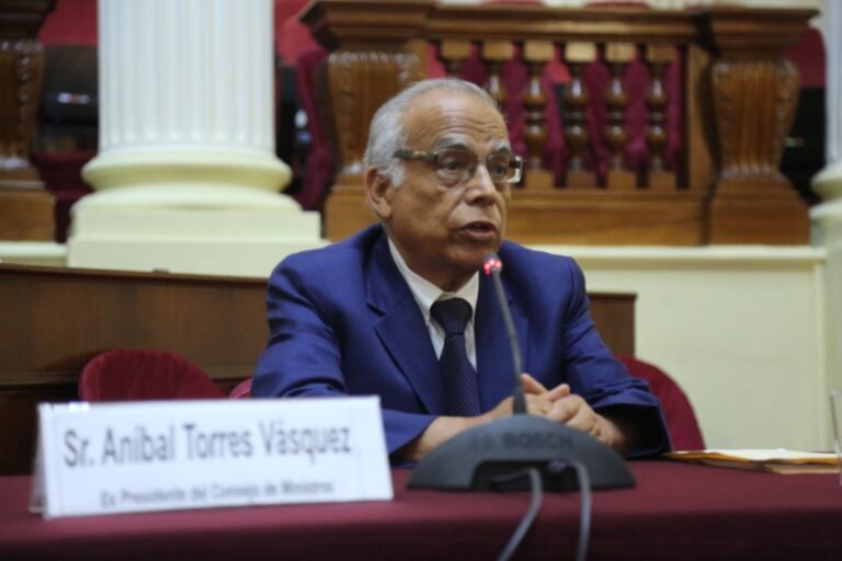 Comisión Permanente recomienda inhabilitar por 10 años a Aníbal Torres