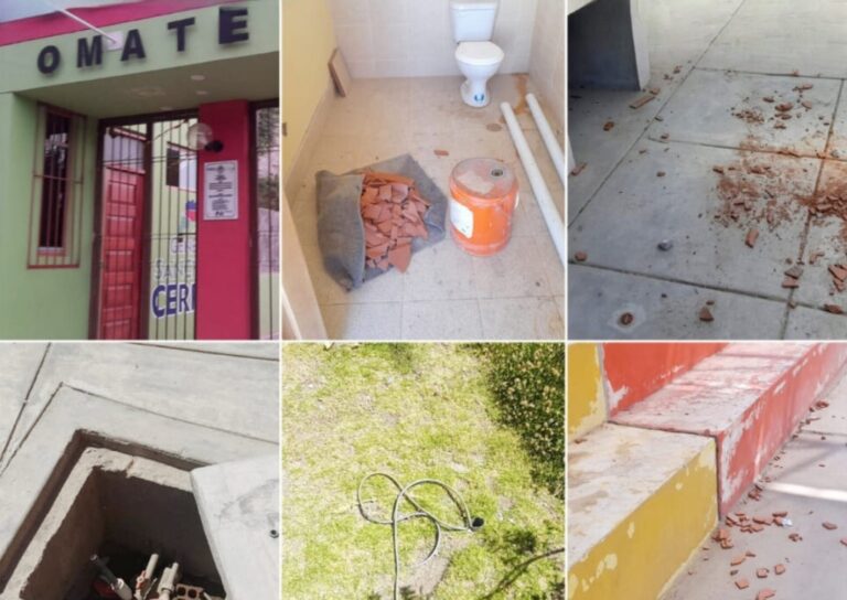 Denuncian abandono en parque El Conejo ubicado en el anexo de Cogri