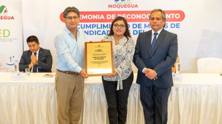 GORE Moquegua celebra logros en educación con reconocimiento del MIDIS