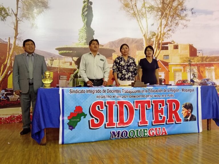 Graciela Chipana Condori asume como secretaria general del SIDTER