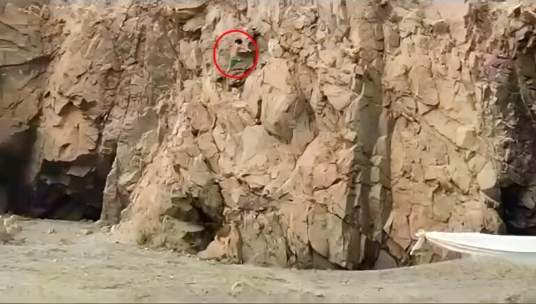 Hombre cae del peñasco del castillo Forga