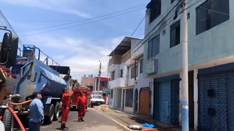 Registran incendio en una vivienda cerca de la Cía. de bomberos de Alto Inclán