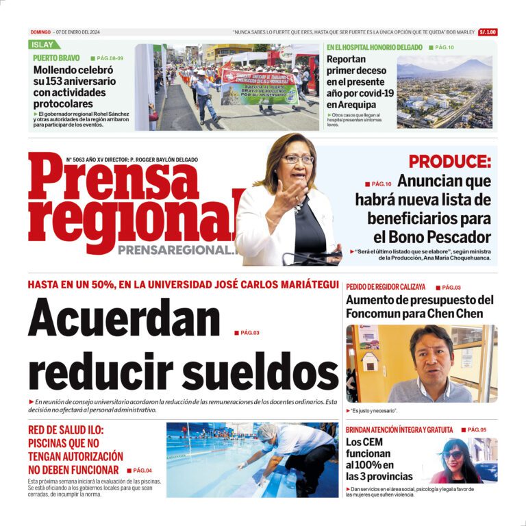 La Prensa Regional – Domingo 07 de enero de 2024