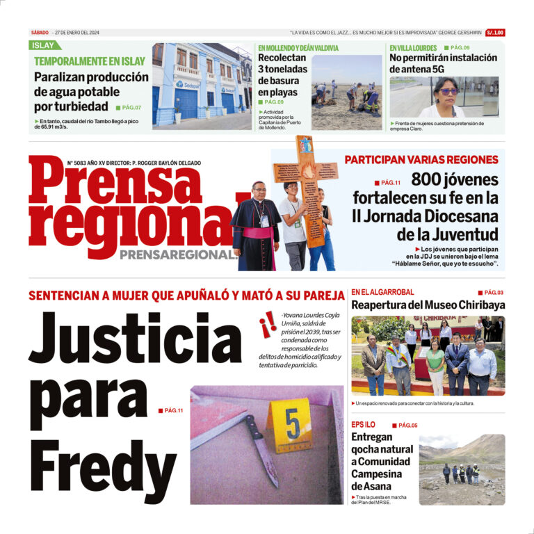 La Prensa Regional – Sábado 27 de enero de 2024