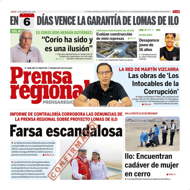 La Prensa Regional – Jueves 01 de febrero de 2024