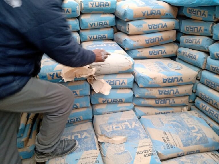 Fiscalía intervino obra en El Siglo y encontró más de 1500 bolsas de cemento vencidas