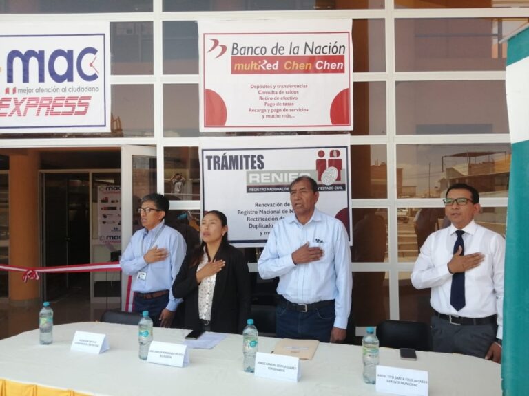 Inauguran el MAC Express en el centro poblado Chen Chen