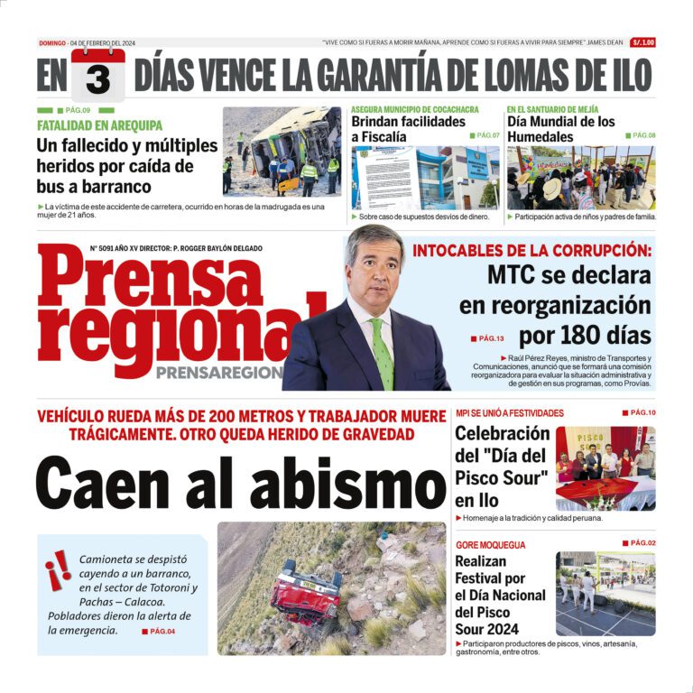 La Prensa Regional – Domingo 04 de febrero de 2024