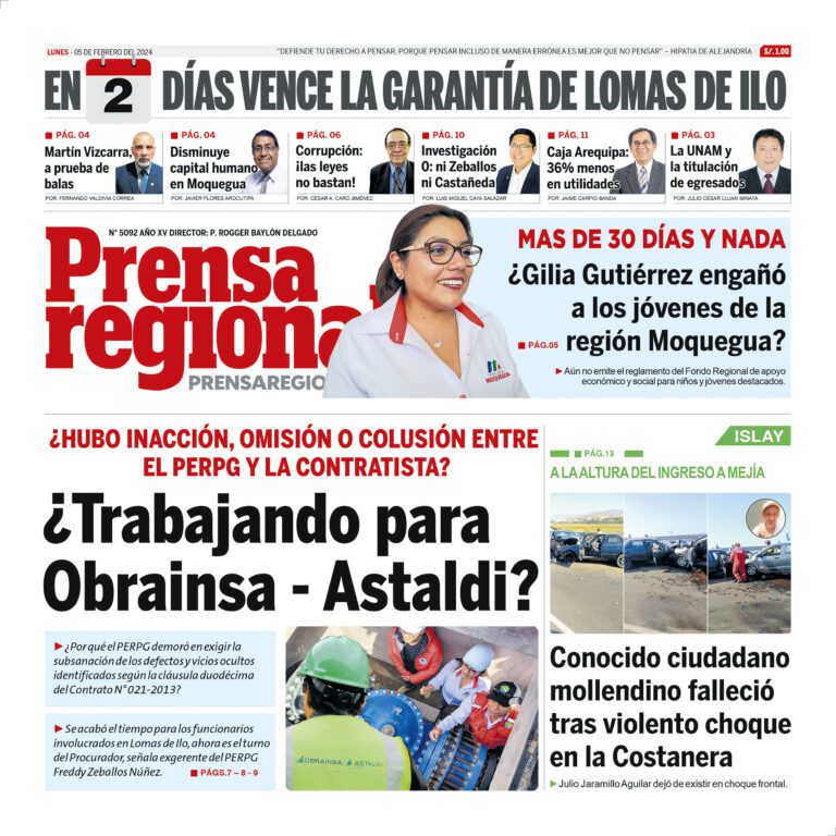 La Prensa Regional – Lunes 05 de febrero de 2024