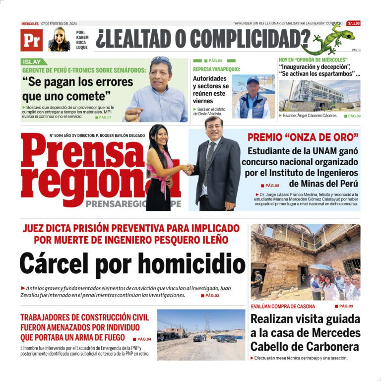 La Prensa Regional – Miércoles 07 de febrero de 2024