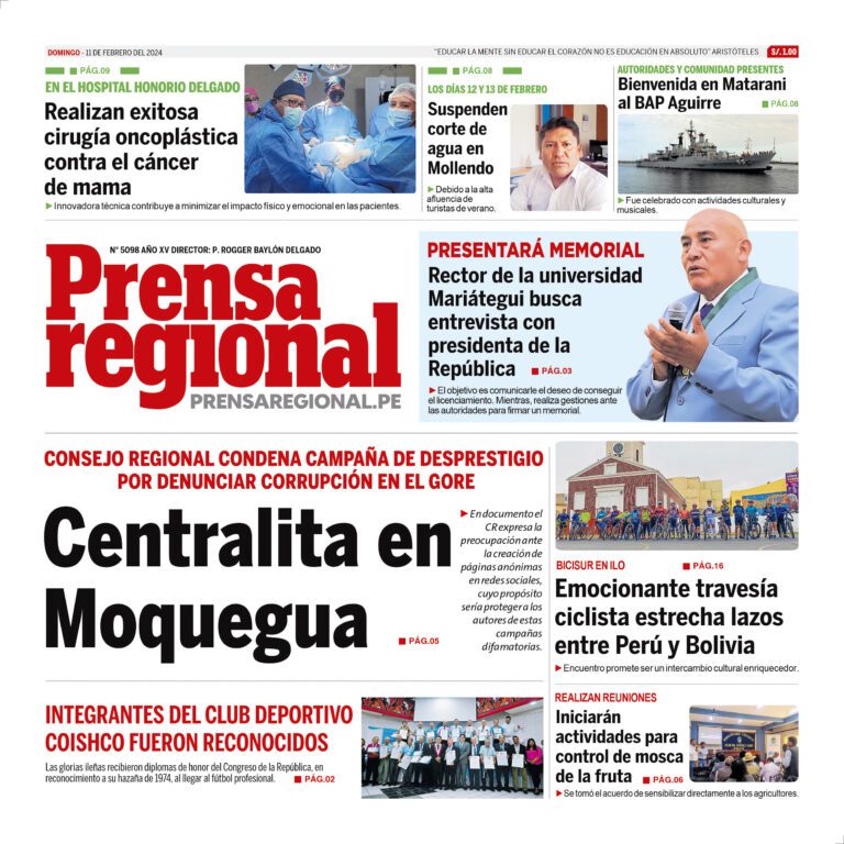 La Prensa Regional – Domingo 11 de febrero de 2024