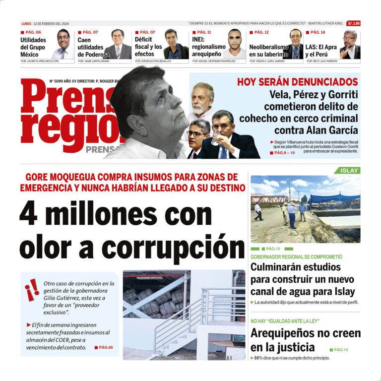 La Prensa Regional – Lunes 12 de febrero de 2024