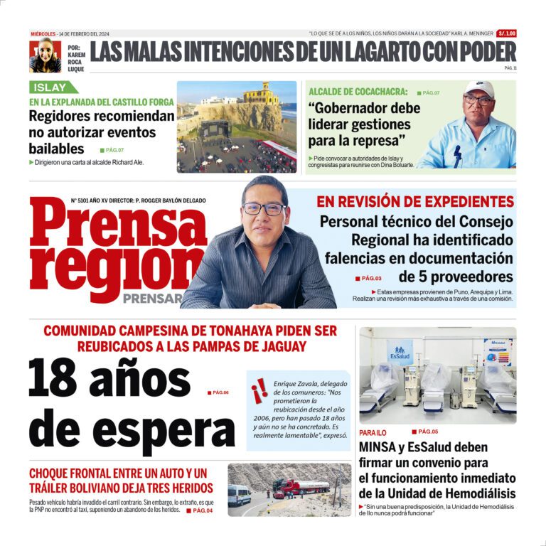 La Prensa Regional – Miércoles 14 de febrero de 2024