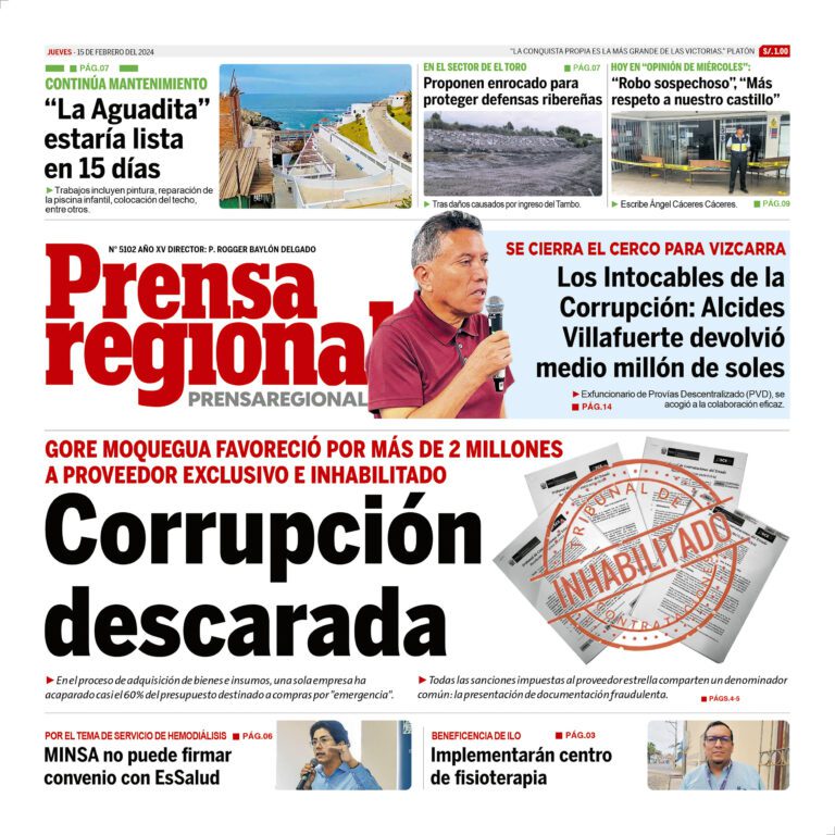 La Prensa Regional – Jueves 15 de febrero de 2024