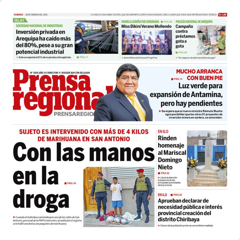 La Prensa Regional – Domingo  18 de febrero de 2024