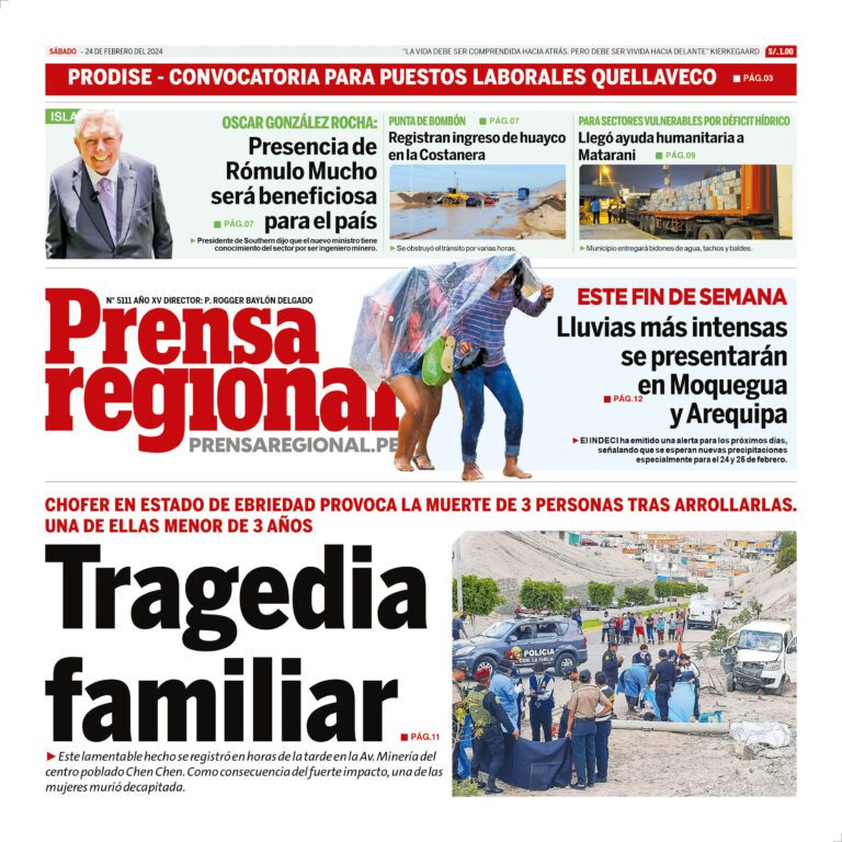 La Prensa Regional – Sábado 24 de febrero de 2024