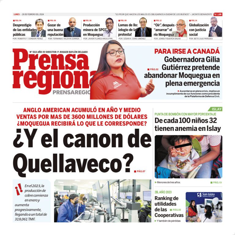 La Prensa Regional – Lunes 26 de febrero de 2024