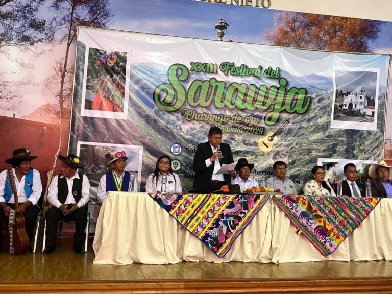 Lanzan el XXIII Festival del Sarawja “Charango de Oro” Bellavista 2024