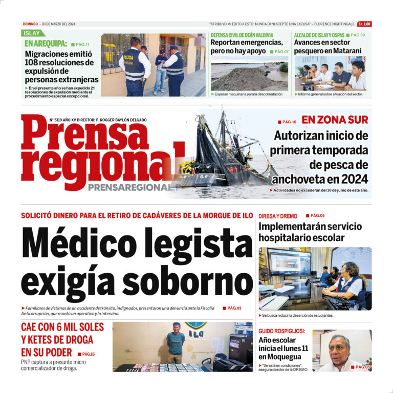 La Prensa Regional – Domingo 03 de marzo de 2024