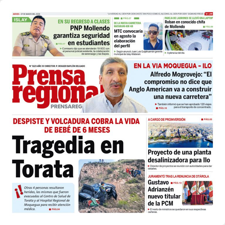 La Prensa Regional – Jueves 07 de marzo de 2024