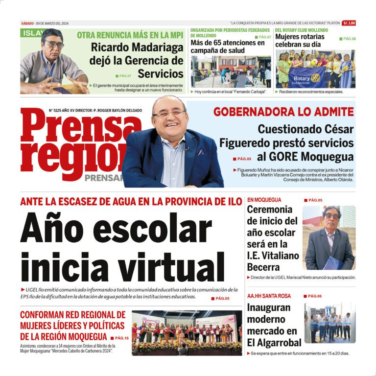 La Prensa Regional – Sábado 09 de marzo de 2024