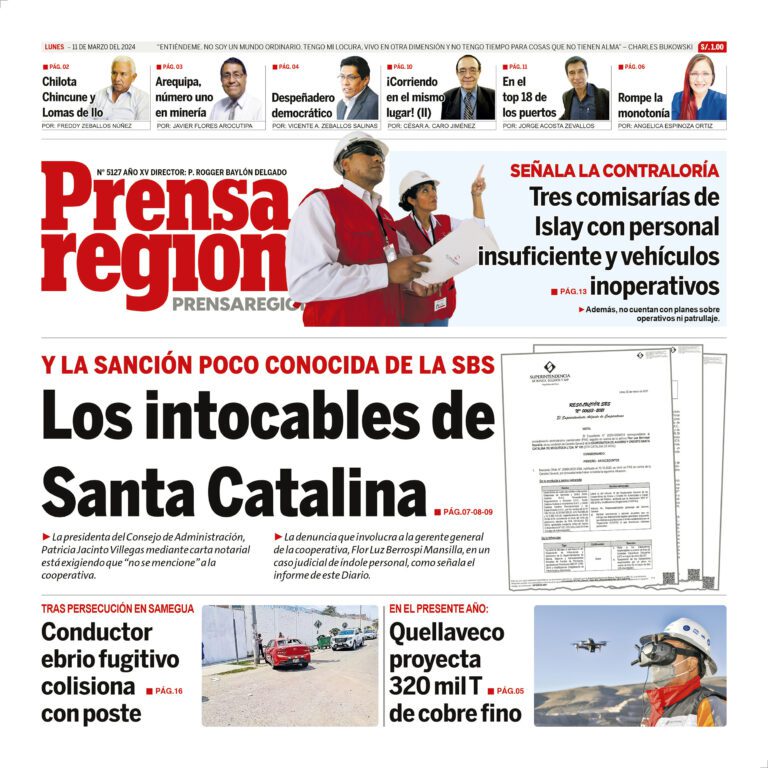 La Prensa Regional – Lunes 11 de marzo de 2024