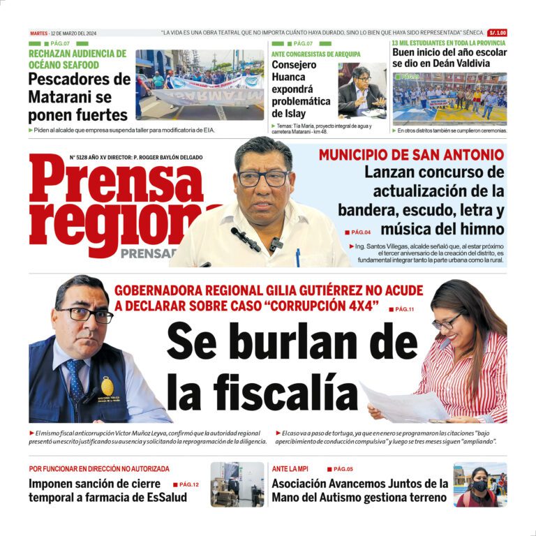 La Prensa Regional – Martes 12 de marzo de 2024