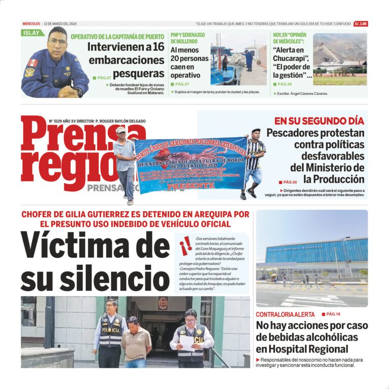 La Prensa Regional – Miércoles 13 de marzo de 2024