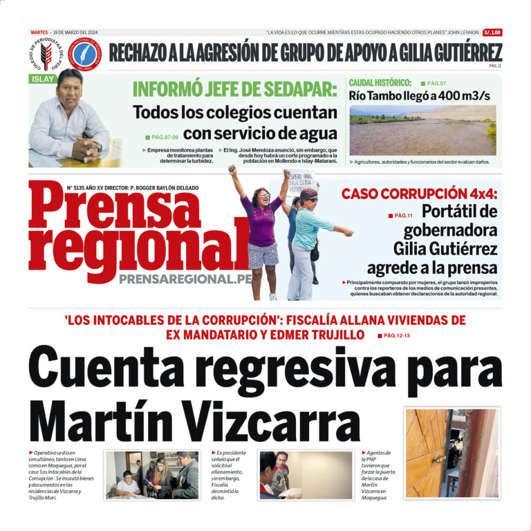La Prensa Regional – Martes 19 de marzo de 2024