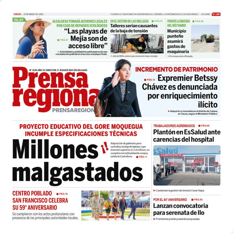 La Prensa Regional – Sábado 23 de marzo de 2024