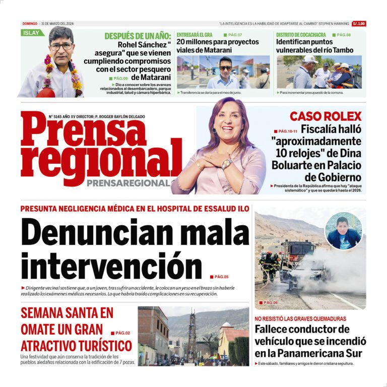 La Prensa Regional – Domingo 31 de marzo de 2024