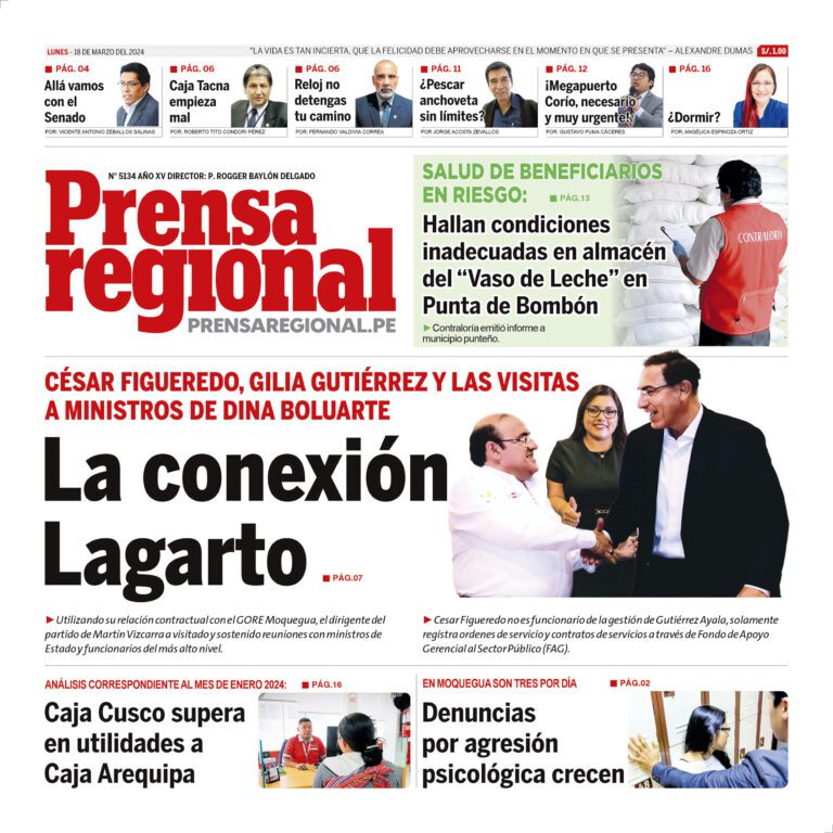 La Prensa Regional – Lunes 18 de marzo de 2024