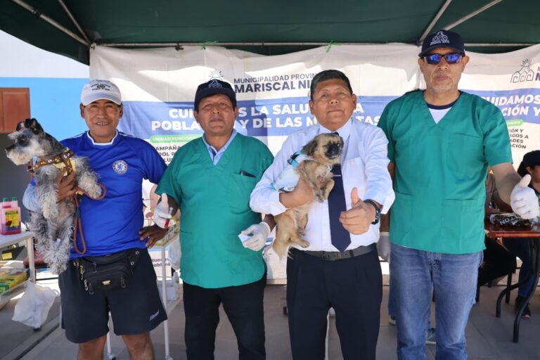 Realizan campaña de vacunación, esterilización y desparasitación de mascotas en C.P. San Francisco