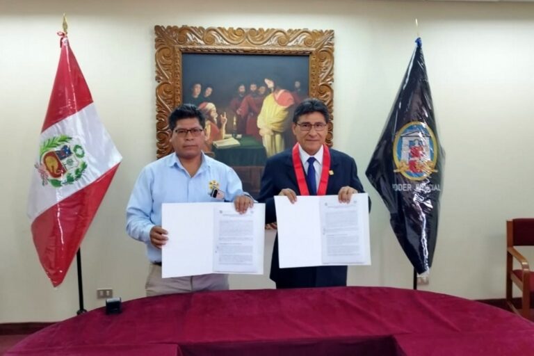 CSJM y Municipalidad de Chojata firman convenio por acceso a justicia