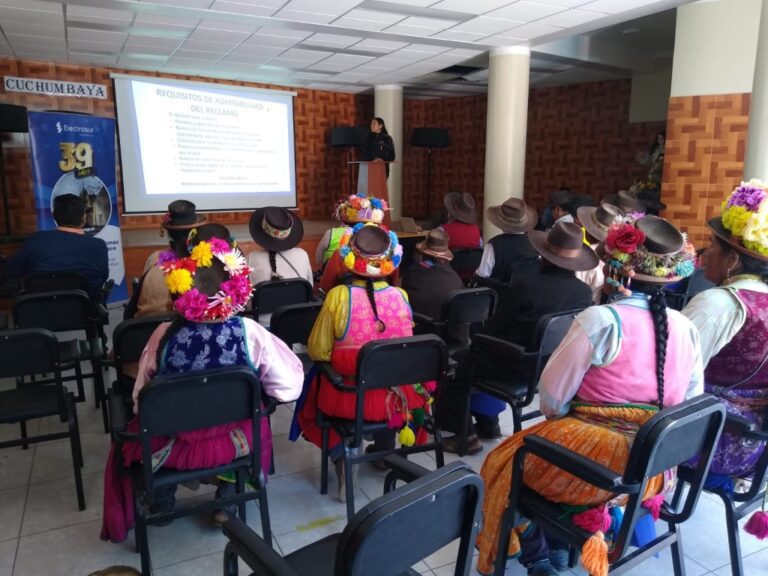 En un trabajo de acercamiento al usuario, Electrosur llegó al distrito de Cuchumbaya