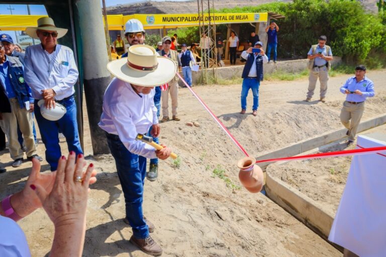 Inauguran infraestructura hidráulica para riego en Mollendo