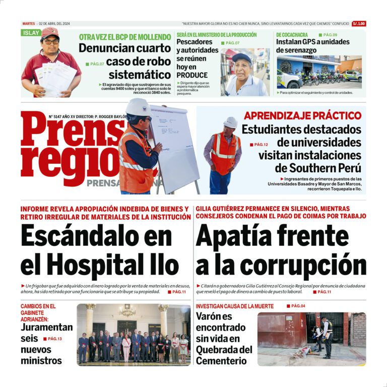La Prensa Regional – Martes 02 de abril de 2024